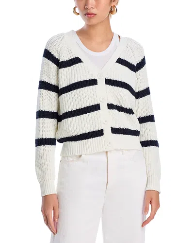 Aqua Nadeera Long Sleeve Cardigan Sweater - Exclusive In Black/white