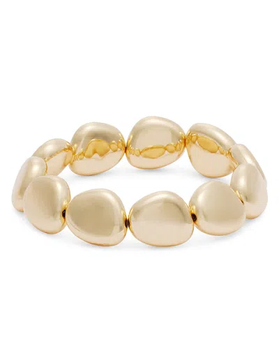 Aqua Nugget Stretch Bracelet In 14k Gold Plated - Exclusive