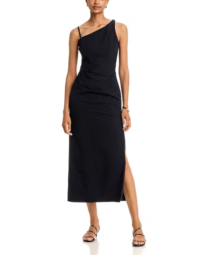 Aqua One Shoulder Maxi Dress - Exclusive In Black