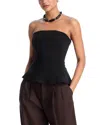 Aqua Panel Strapless Top - Exclusive In Black