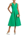 Aqua Paneled Midi Dress - Exclusive In Green