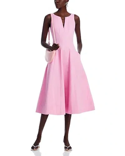Aqua Paneled Midi Dress - Exclusive In Pink