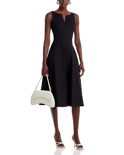 Aqua Paneled Midi Dress - Exclusive In Black