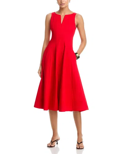 Aqua Paneled Midi Dress - Exclusive In Orange