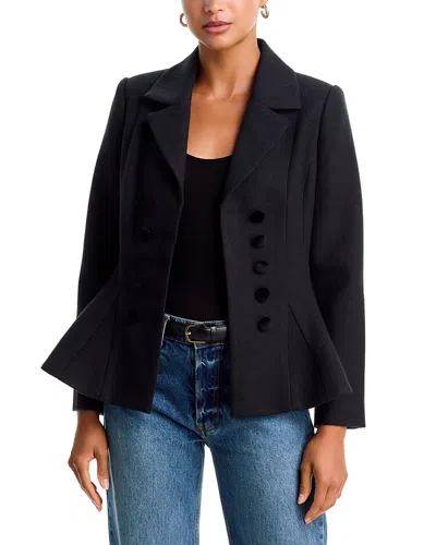 Aqua Peplum Slim Fit Blazer - Exclusive In Black