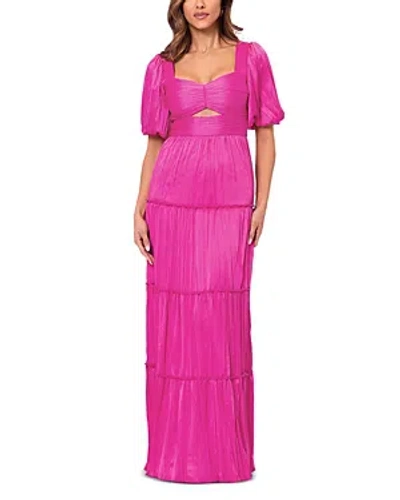 Aqua Pleated Cutout A Line Dress - 100% Exclusive In Pink