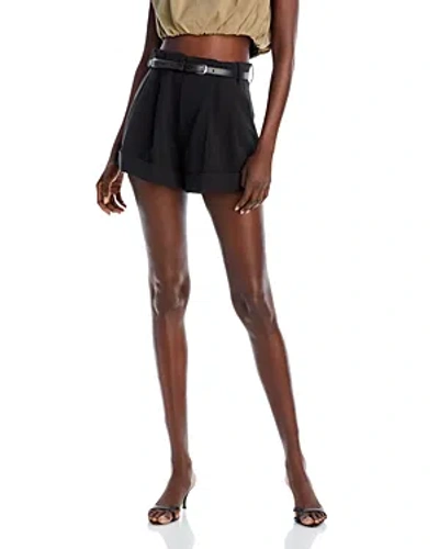 Aqua Pleated Shorts - 100% Exclusive In Black
