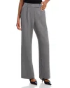 Aqua Pleated Suit Pants - Exclusive In Grey Melan