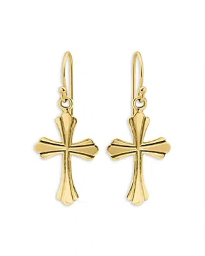 Aqua Polish Cross Drop Earrings, 1l - 100% Exclusive In Gold