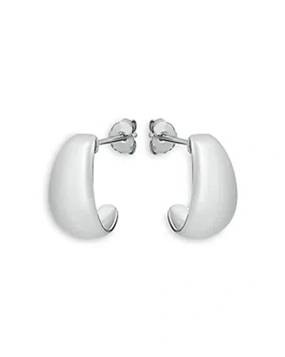 Aqua Polish Graduated Sterling Silver Earrings, 0.5l - 100% Exclusive In Metallic
