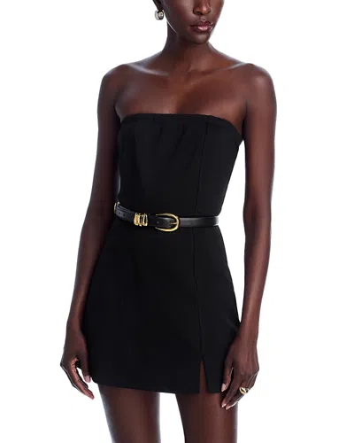 Aqua Ponte Mini Dress - Exclusive In Black