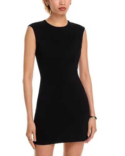 Aqua Ponte Seamed Mini Dress - Exclusive In Black