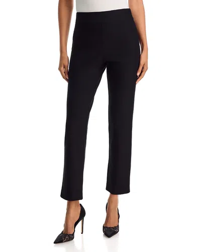 Aqua Ponte Slim Stretch Pants - Exclusive In Black