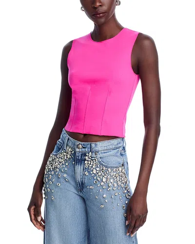 Aqua Ponte Top - Exclusive In Hot Pink