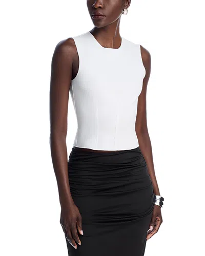 Aqua Ponte Top - Exclusive In White