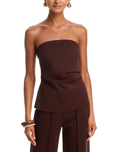 Aqua Ponte Tube Top - Exclusive In Burgundy