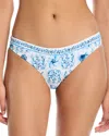 Aqua Printed Basic Bikini Bottom - Exclusive In Multi