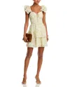 Aqua Printed Eyelet Dress - Exclusive