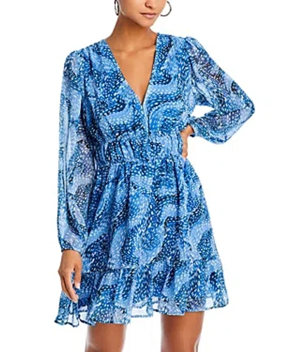 Aqua Printed Smocked Waist Flounce Dress - 100% Exclusive In Blue Multi