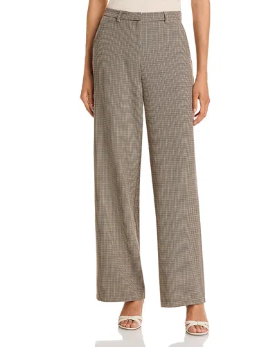 Aqua Printed Wide Leg Pants - Exclusive In Brown