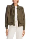 Aqua Puff Sleeve Jacket - Exclusive In Khaki