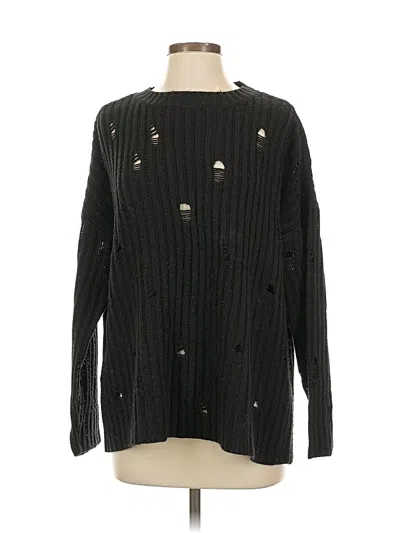 Pre-owned Aqua Pullover Sweater In Black