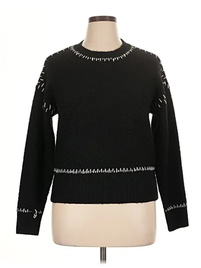 Pre-owned Aqua Pullover Sweater In Black