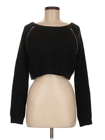 Pre-owned Aqua Pullover Sweater In Black