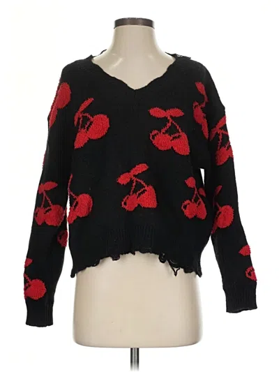 Pre-owned Aqua Pullover Sweater In Black