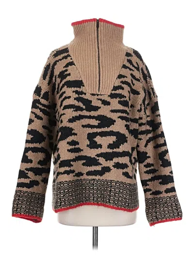 Pre-owned Aqua Pullover Sweater In Brown