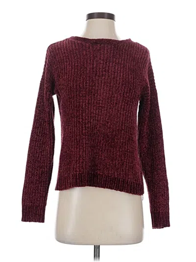Pre-owned Aqua Pullover Sweater In Burgundy