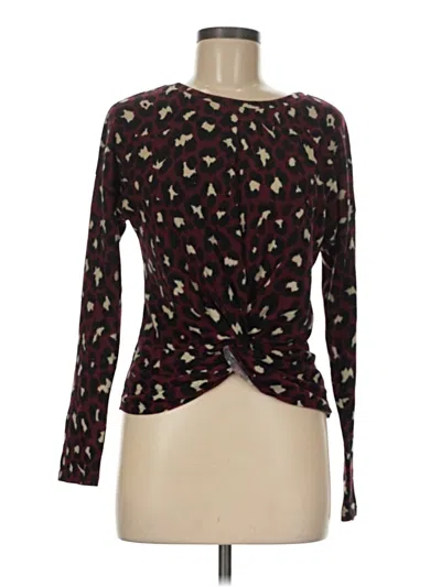Pre-owned Aqua Pullover Sweater In Burgundy
