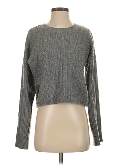 Pre-owned Aqua Pullover Sweater In Gray