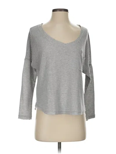 Pre-owned Aqua Pullover Sweater In Gray