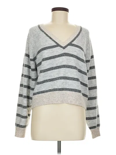 Pre-owned Aqua Pullover Sweater In Gray