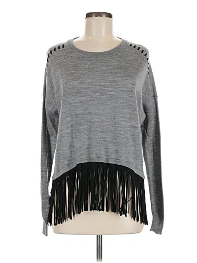 Pre-owned Aqua Pullover Sweater In Gray