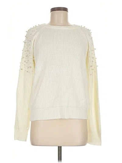 Pre-owned Aqua Pullover Sweater In Ivory