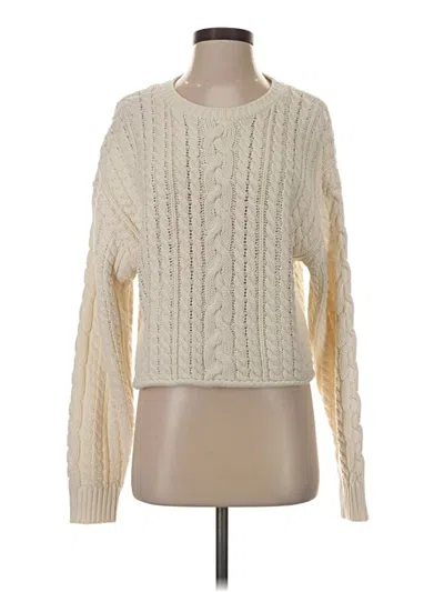 Pre-owned Aqua Pullover Sweater In Ivory