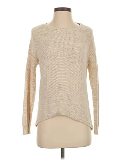 Pre-owned Aqua Pullover Sweater In Tan