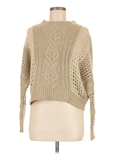 Pre-owned Aqua Pullover Sweater In Tan
