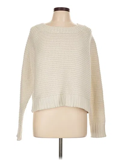 Pre-owned Aqua Pullover Sweater In White