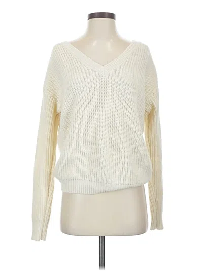Pre-owned Aqua Pullover Sweater In White