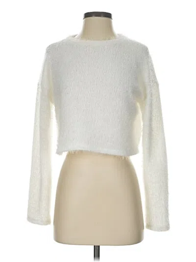 Pre-owned Aqua Pullover Sweater In White