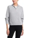 Aqua Quarter Zip Cashmere Sweater - Exclusive In Gray