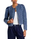 Aqua Quilted Denim Jacket - Exclusive In Denim Wash