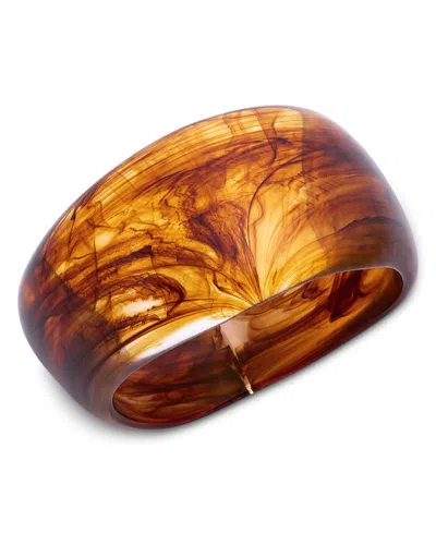 Aqua Resin Bangle - Exclusive In Brown