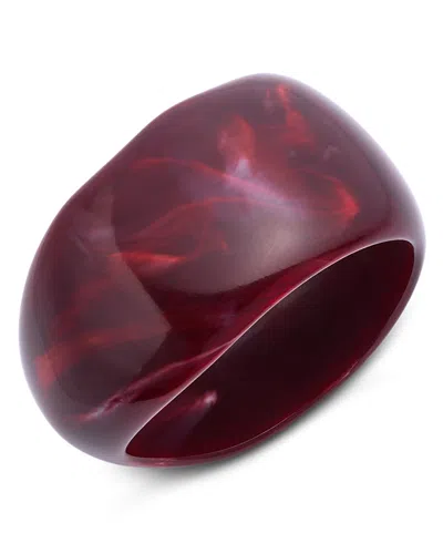 Aqua Resin Bangle - Exclusive In Burgundy