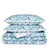 Aqua Reversible Printed Cotton Quilt Set, King - Exclusive In Blue