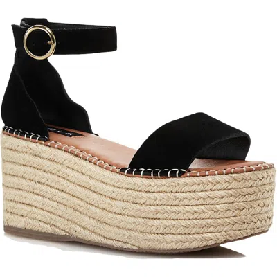 Aqua Ria Womens Suede Ankle Espadrilles In Black