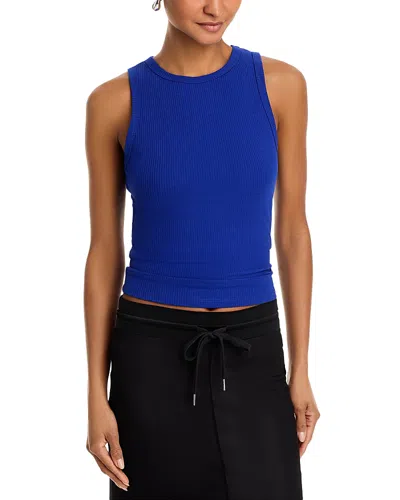 Aqua Rib Tank Top - Exclusive In Blue